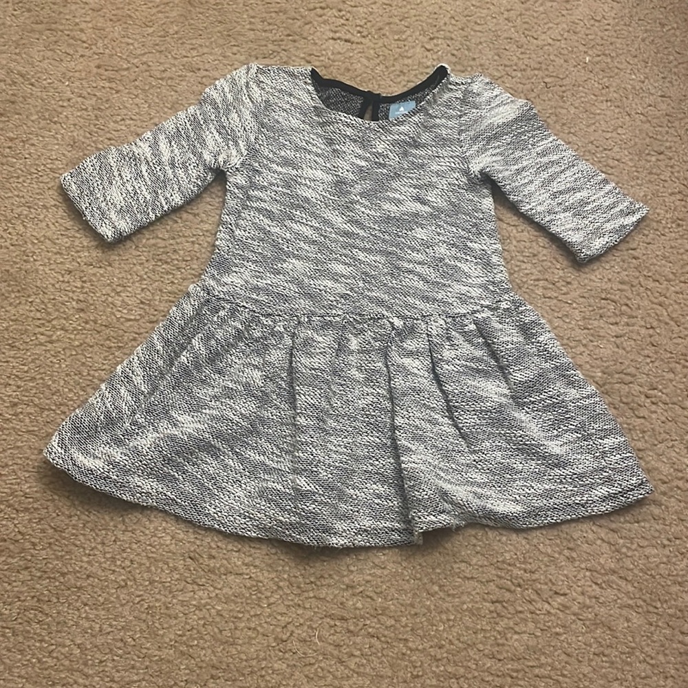Gap Baby Gray Long Sleeve Knit Dress. Size 2T